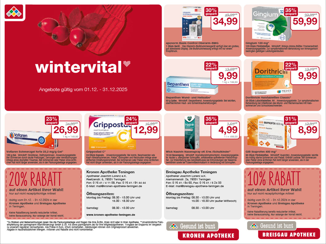 Angebote Dezember